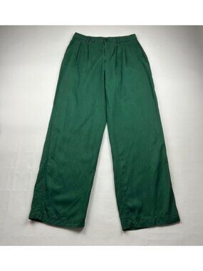 LOFT Evergreen Tencel Wide Leg Trouser Pant 6